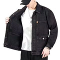 Bangladesh china factory price customized Retro Style Handsome Korean Style Work Jacket Men's Denim Jacket