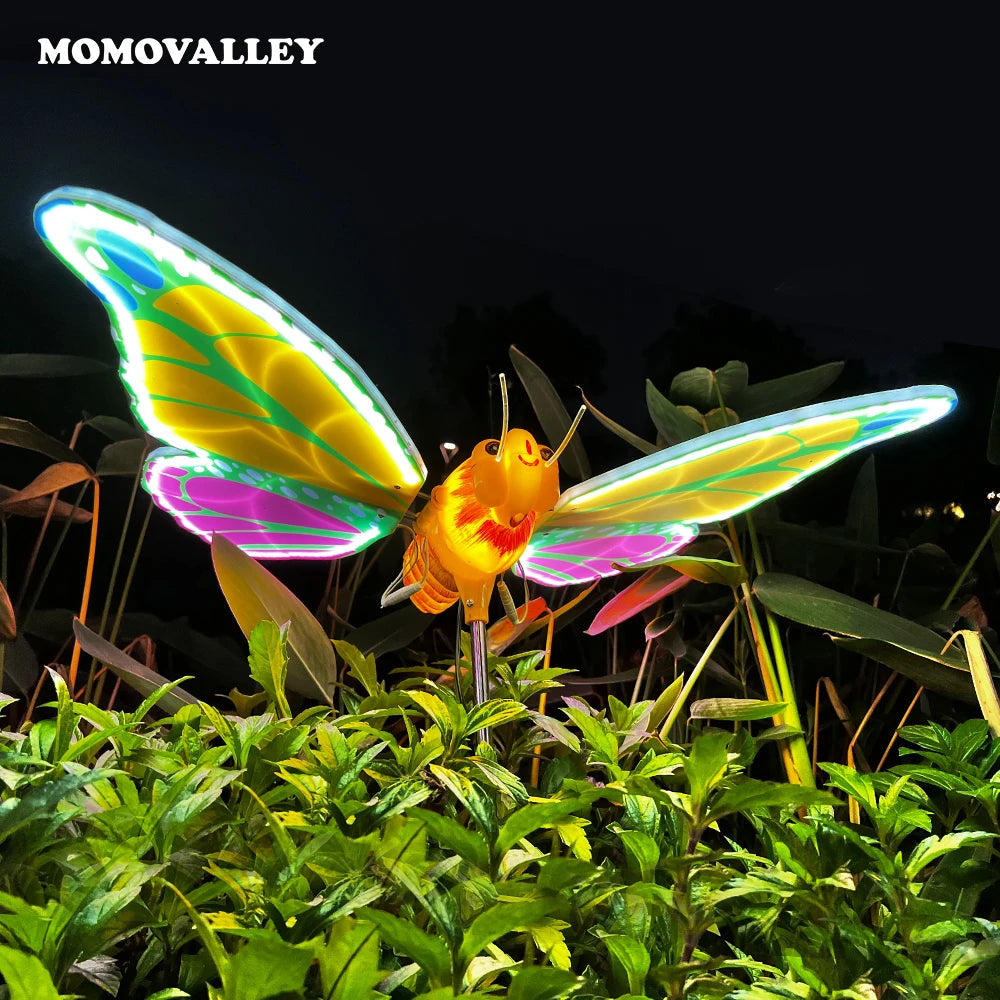 New Technology Products 2024 IP65 Waterproof Christmas Led Lights Emitting butterfly Decorations Garden for Landscape Displays