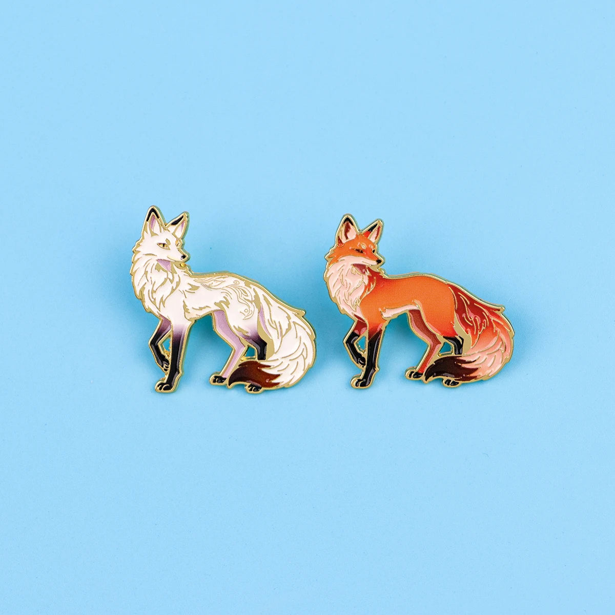 Cartoon Fox Soft Enamel Pin Men Women Lapel Pins for Backpack Badges Metal Brooch for Clothes Jewelry Accessories Gifts MegaBDM