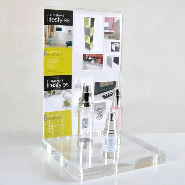 Factory OEM Custom Cosmetics Shop Display Rack Store Lipstick Make up Display Stand Acrylic Cosmetic Stand