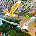 Waterproof Outdoor Scenic Area Simulated Animal Decoration Led Dynamic Creative Eagle LED Bird Landscape Decor for Parks