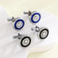 Hot-selling Men's Simple Round Cufflinks Alloy Cuff Links New Triangular Cufflinks Stylish Business Shirt Men's Cufflinks