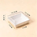 Clear Plastic To-Go Food Containers with Lids Disposable Takeout Boxes for Desserts Fruit Snacks MegaBDM