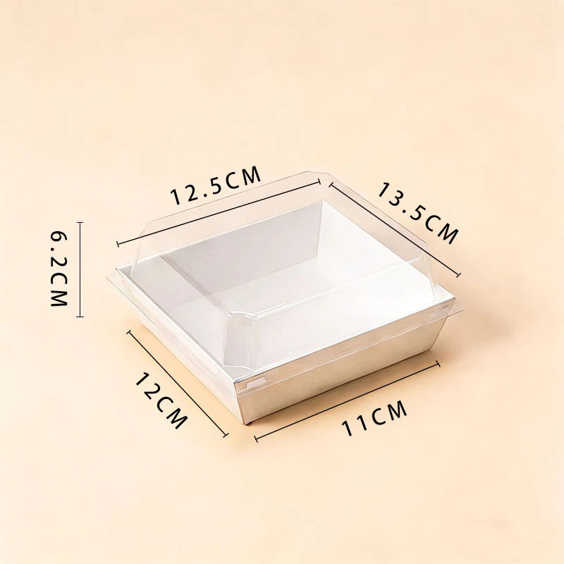 Clear Plastic To-Go Food Containers with Lids Disposable Takeout Boxes for Desserts Fruit Snacks MegaBDM