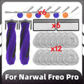 Compatible for Narwal Freo Pro Replacement Main Side Brush HEPA Filter Mop Pad Dust Bag Spare Part Accessories