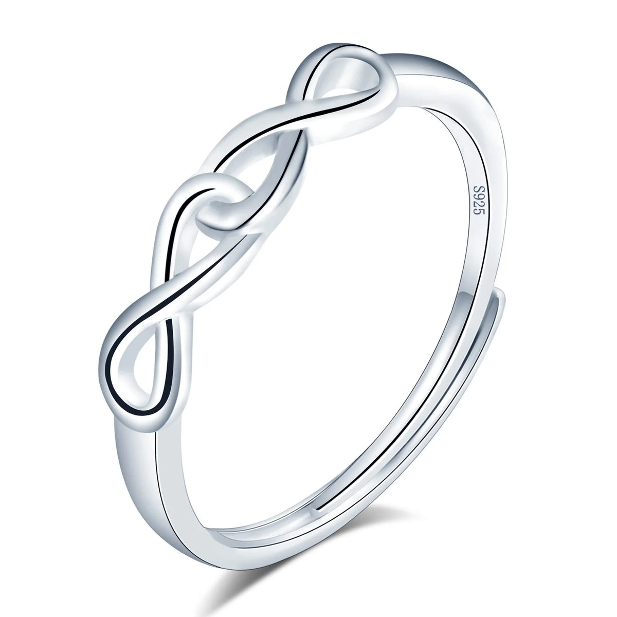Timeless Beauty Jewelry Infinitely Stylish Eternal Elegance Infinity Symbol S925 Sterling Silver Ring MegaBDM