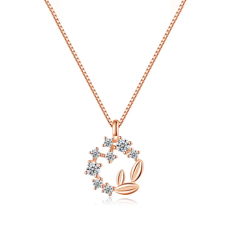 Statement Zirconia Fine Party 925 Sterling Silver Jewelry Cute Long Mother and Daughter Necklaces for Girlfriend for Women