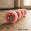 76x24mm Low Noise PU Replacement Wheels for Luggage and Carry-On Suitcase Rollers MegaBDM