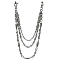 Men Trousers Bullet Metal Chain Hip-hop Punk Style Pants Waist Belt Key Chain Trendy Accessories
