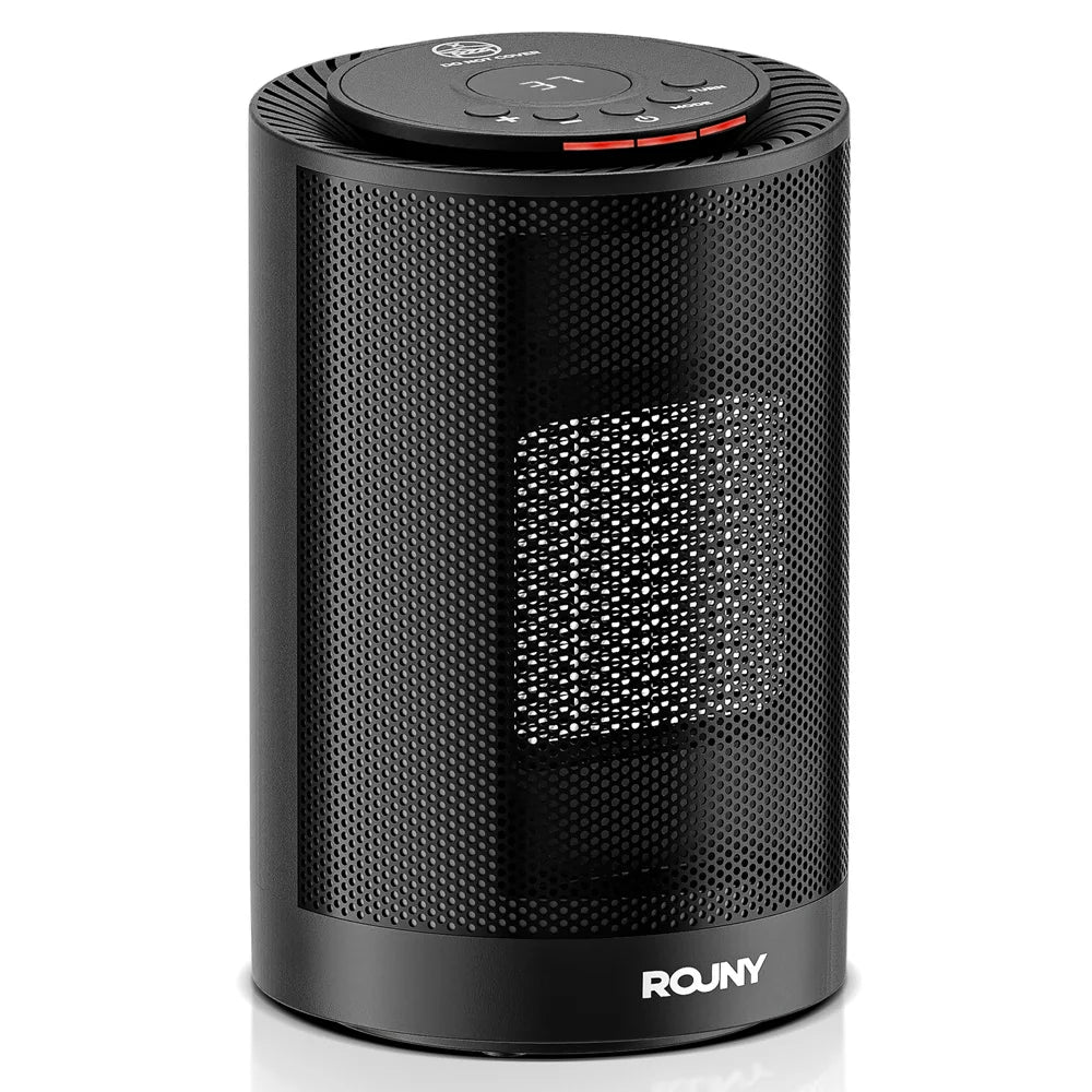 Portable PTC Heater Hot Air Convection Fan Heater with 16-37â„ƒ Thermostat Oscillating Electric Space Heater for Home Office