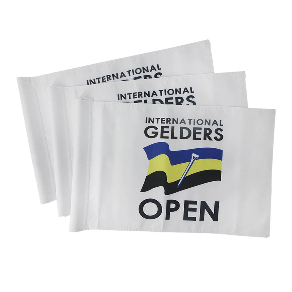Strong Double Layer Oxford Cloth Multi Size Single Side Printing Double Sided Printing Golf Flag Mini Golf Flags Custom