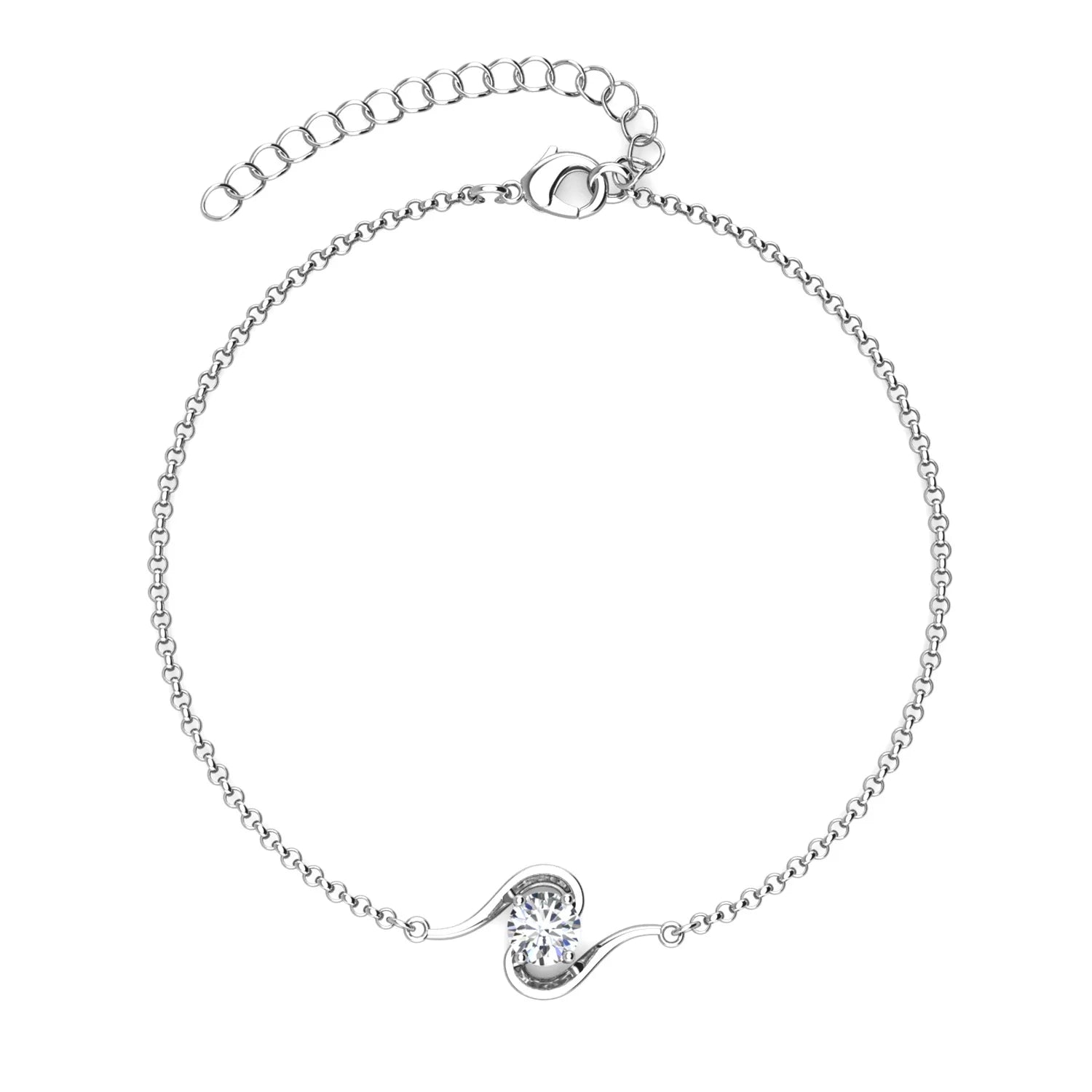 New 925 Sterling Silver Lab Grown Gemstone 1.0CT GRA Moissanite Diamond Wholesale Bracelet for Women Destiny Jewellery