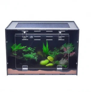 Factory Simple Solid PVC Customizable Pet Rainforest Reptile Habitat for Crested Geckos & Arboreal Frogs Houses Enclosure MegaBDM