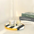 Luxury Sustainable Round Marble Serving Tray for Home Decor