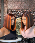 Top Quality 4*4 2*6 Lace Vietnamese Straight Human Hair BOB Wigs Hot 350 Colour 100% Human Hair Wig for Black Woman MegaBDM