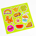 Custom Waterproof Transparent Vinyl Kiss Cut Full Color Printing Custom Map