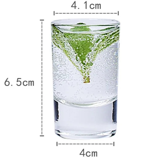 Premium Clear Crystal Durable Multi-functional Mini 2oz Reusable Thick Base Shot Glasses Bulk Custom Logo OEM/ODM for Modern