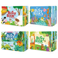 Toddler Busy Book Kids Quiet Book Reusable Sticker Activity Book Ring Bound Tear Paste Early Learning Book Wholesale MegaBDM