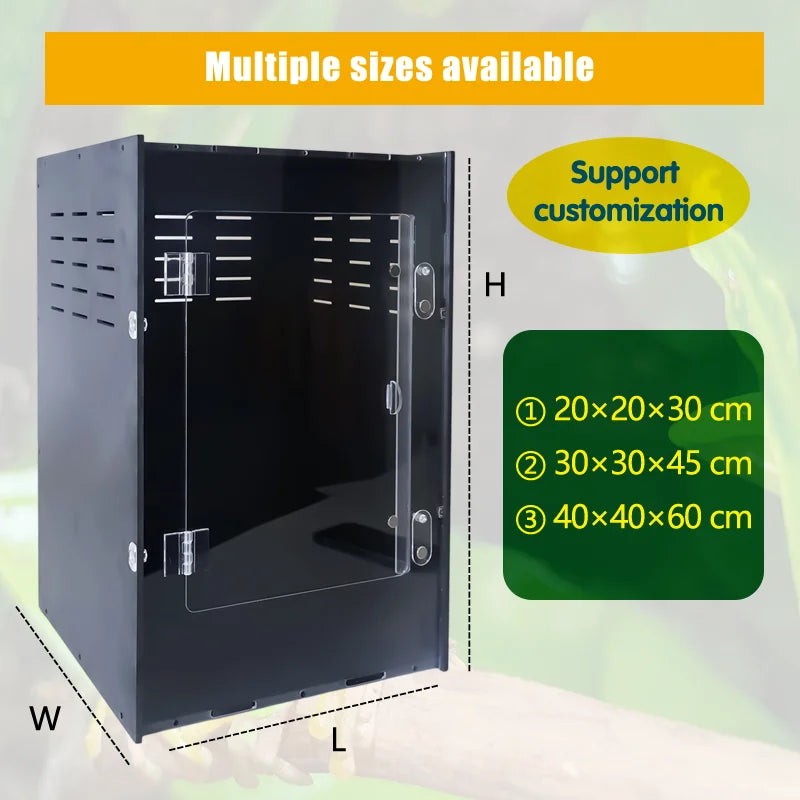 OEM Eco-Friendly PVC Reptile Enclosure Insulated Front Doors Escape-Proof Matte Finish Fast Reply On-Time Crested Gecko Box MegaBDM