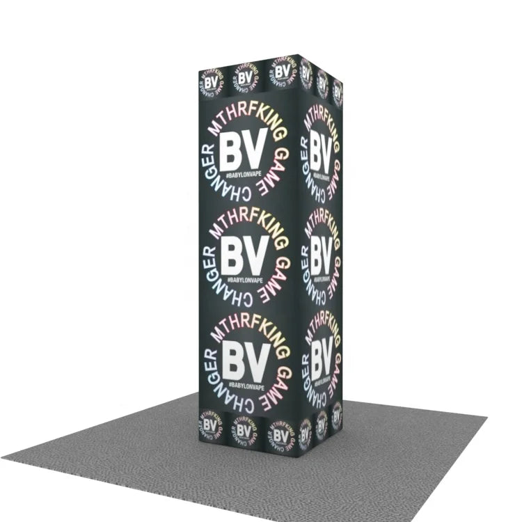 Promotional Easy Install Expo Fair Exhibition 10ft Portable Aluminum Tension Fabric Trade Show Booth Display Advertising Tower