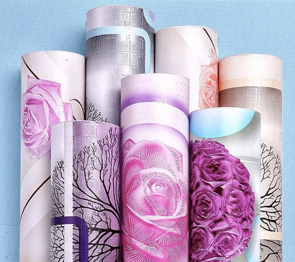 Multi Pattern Peel and Stick Wallpaper 0.45x10m PVC Waterproof Removable Self-Adhesive Contact Paper for Home Decor MegaBDM