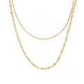 Jewelry 18k Gold Plated Double-layer Choker Necklace Stainless Steel Jewelry Wholesale