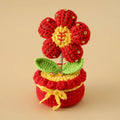 Finished Woven Yarn Green Prosperity Wealth Plant Money Tree Landscape Lantern Textile Handicrafts