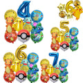 Pokemon Monster Balloon Set Birthday Party Decoration Aluminum Film Balloon Colorful Balloon Pikachu Children's Party Supplies