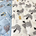 Hot Selling Printed Home Textiles 100% Organic Cotton Comfortable Sleep Dinosaur Weighted Blanket for Kids