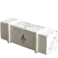 White Shabby Chic Wood Display Box Rectangle Oblong Pencil Storage Desk Organizer with Sliding Lid Trinket Stash Box