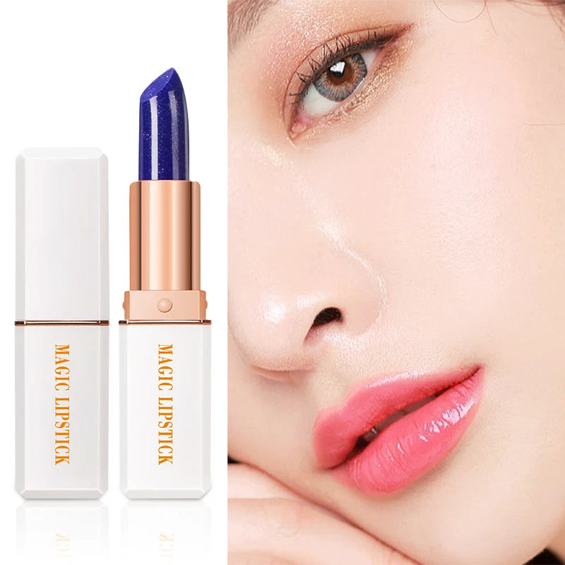 Custom Logo Aluminum Luxury Natural Organic Vegan Color Changing Lip Stick Private Label Velvet Magic Changing Colour Lipstick MegaBDM