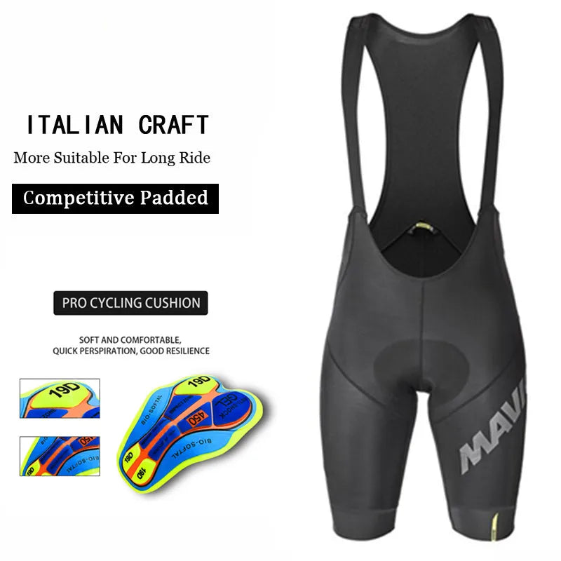 Pro Whole Black Bicycle Bib Shorts Men Outdoor Wear Bike Cycling 19D Coolmax Gel Padded Riding Bib Shorts Cycling Bib Shorts