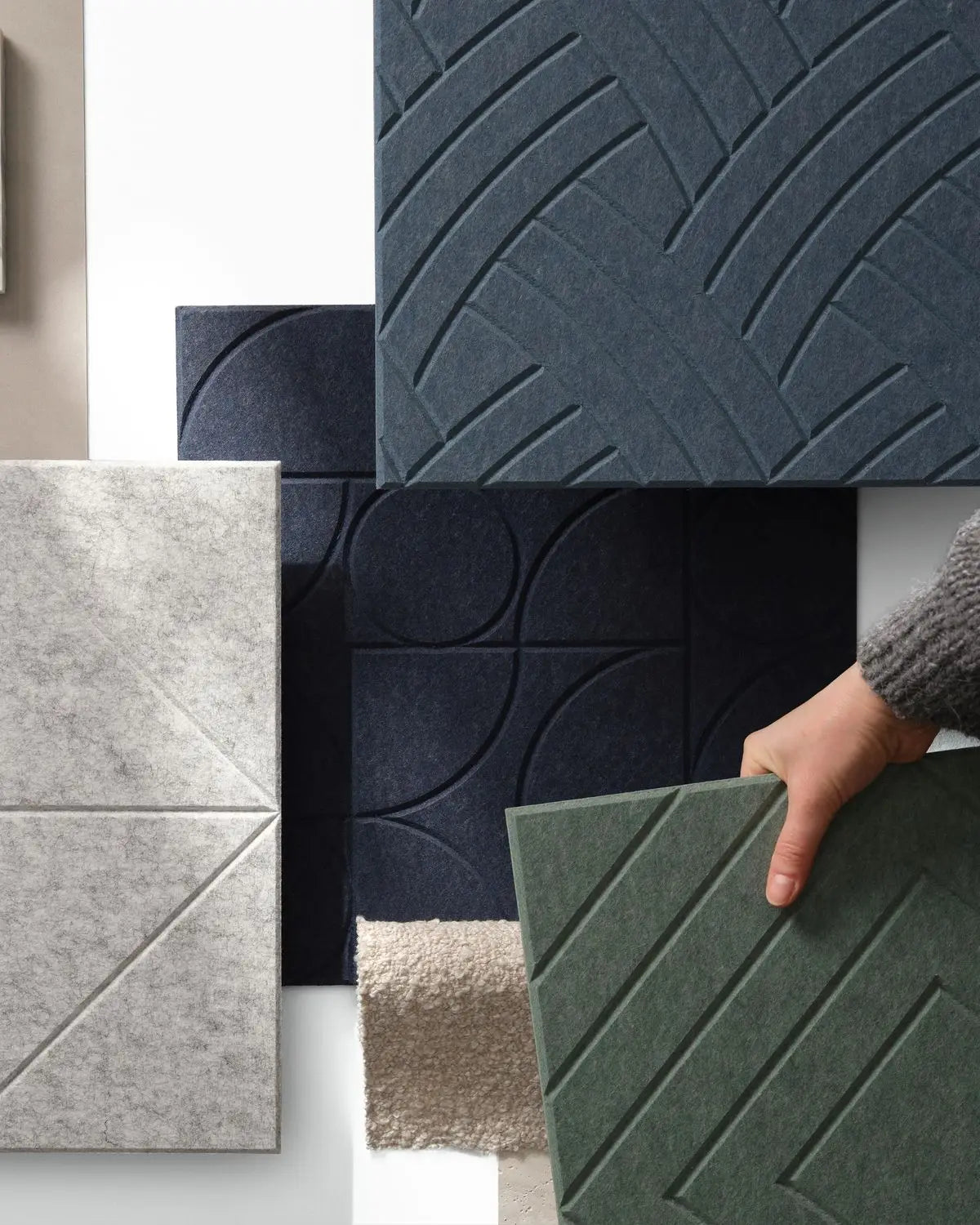 Sound Absorption Polyester Fiber Panel Acoustic Wall Treatment Decorative Panel for Modern Interior Design Custom Engraving