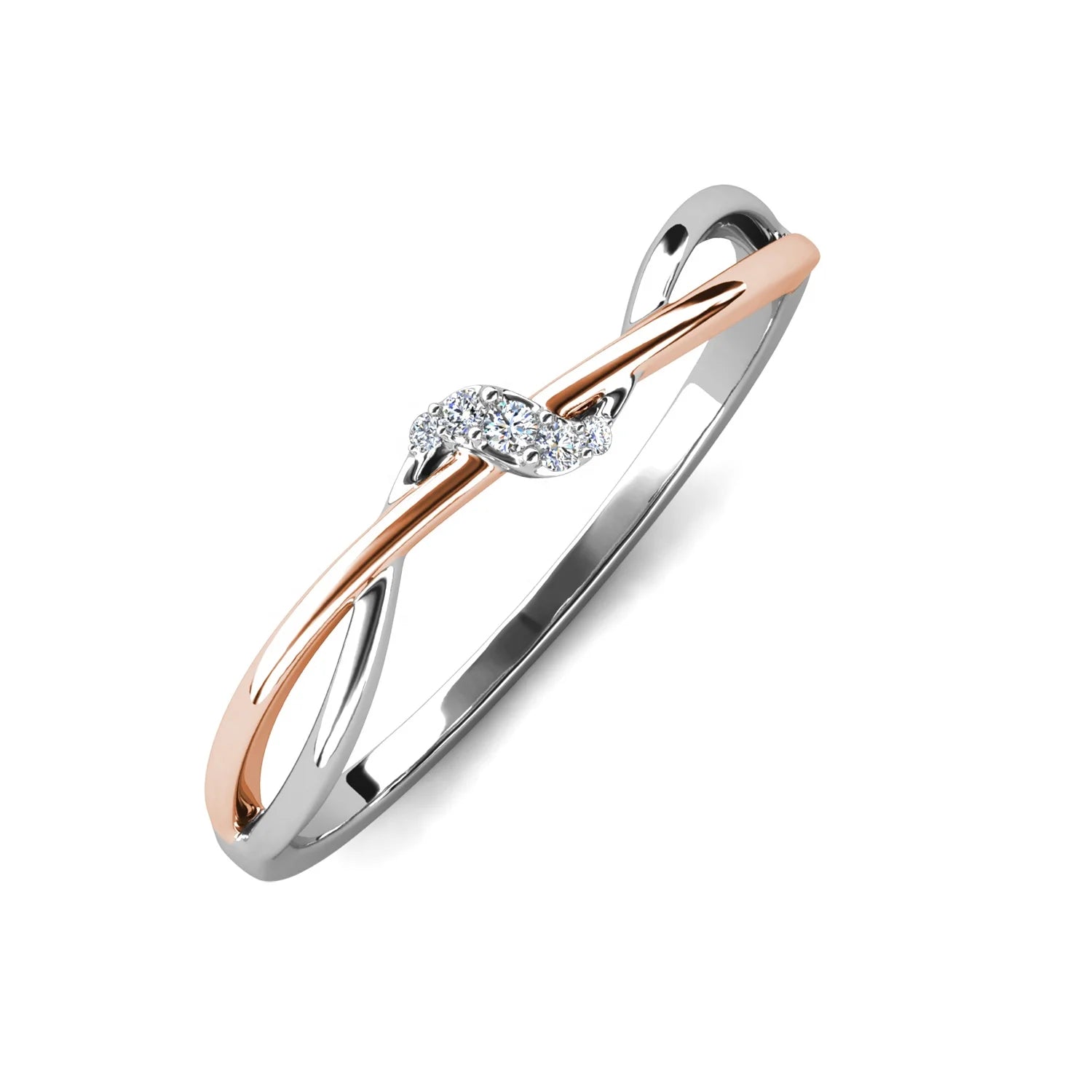 New 925 Sterling Silver 18K Gold Moissanite Diamond Dainty Ring Band Hypoallergenic Women Jewelry Destiny Jewellery