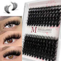 Wholesale Handmade Synthetic Hair 12 Rows Customizable Diy Cluster Lashes Lash Extension Kit Bond and Seal Private Label MegaBDM