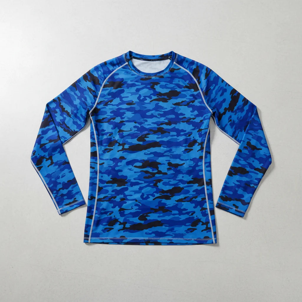 OEM Service Breathable Rashguard for Men Compression Custom Made High Quality Lightweight UPF50+ Anti-Bacterial Rash Guards