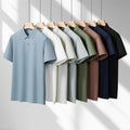 Wholesale Custom Quality Embroidery Logo Cotton Solid Polo Shirts T-shirts Plain Blank Golf Business Uniform Men's Polo Shirt MegaBDM