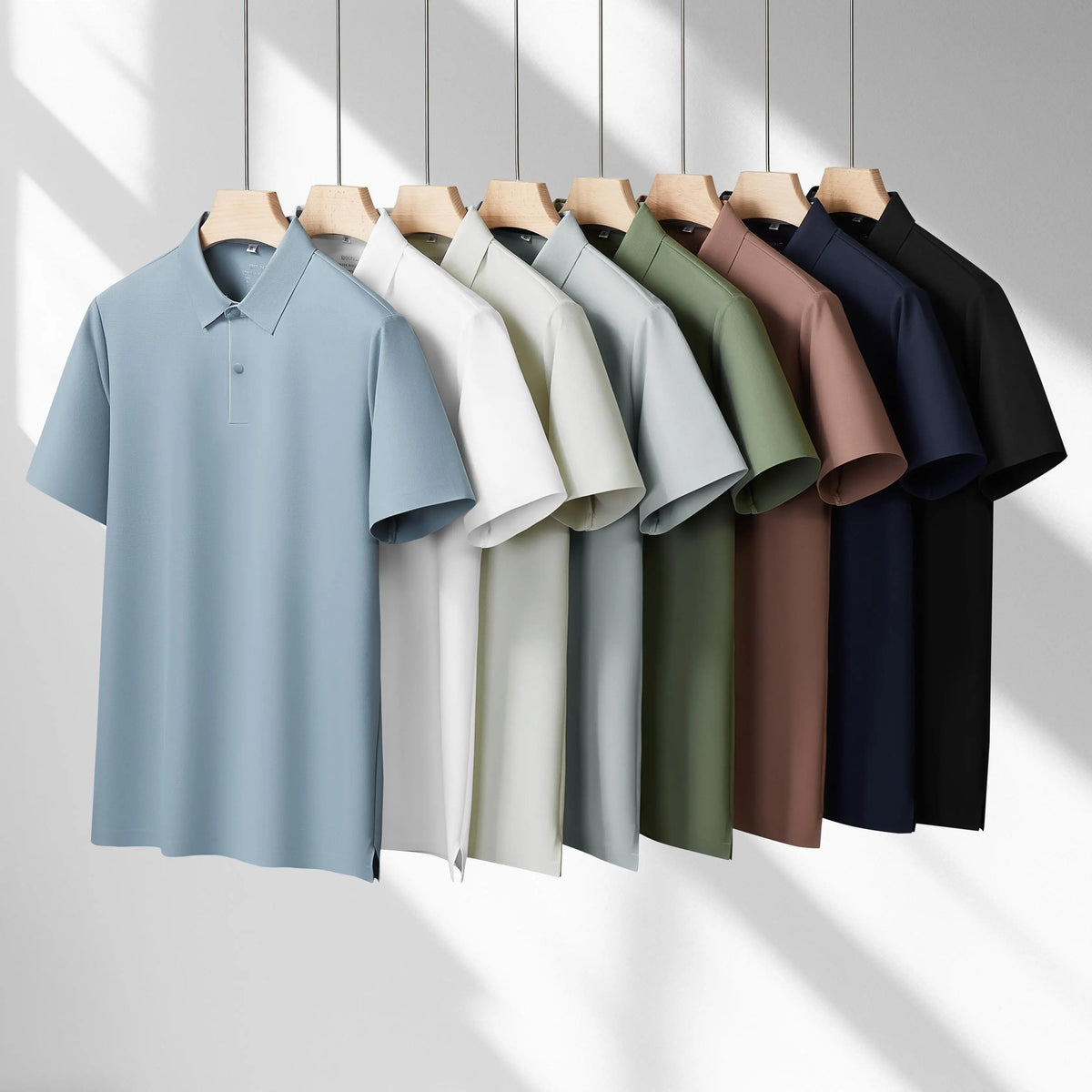Wholesale Custom Quality Embroidery Logo Cotton Solid Polo Shirts T-shirts Plain Blank Golf Business Uniform Men's Polo Shirt MegaBDM