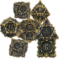 7PCS Luxury Handmade Floral DND Dice Set Polyhedral Hollow Zinc Alloy 40mm Customized Color RPG Dungeons & Dragons Dnd Dice