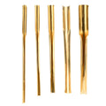 Brass Clay Hole Cutter Ceramic Punch Tools Pottery Sculpting Slotting Tool Kit for DIY Carving Crafts(5PCS)