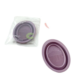 SBELLE Foldable Silicone Dishwashing Brush Makeup Brush Powder Puff Cleanser Foldable Brush Makeup Egg