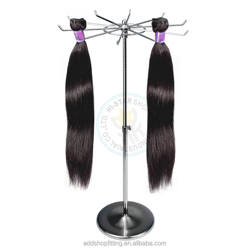 Eco-Friendly Steel and Multiple Metal Wig Hair Extension Display Rack Eco-friendly Product