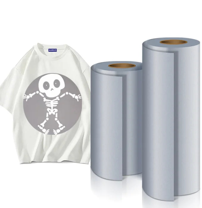 Hot Sale Heat Transfer Vinyl Film 30cm*100m 60cm*100m Reflective Silver DTF PET Film