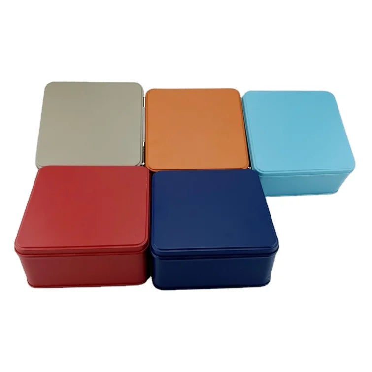 140x140x65mm Square Metal  Tin Box for Giftstoolsmanicureaccessoriesfoodcandieschocolate