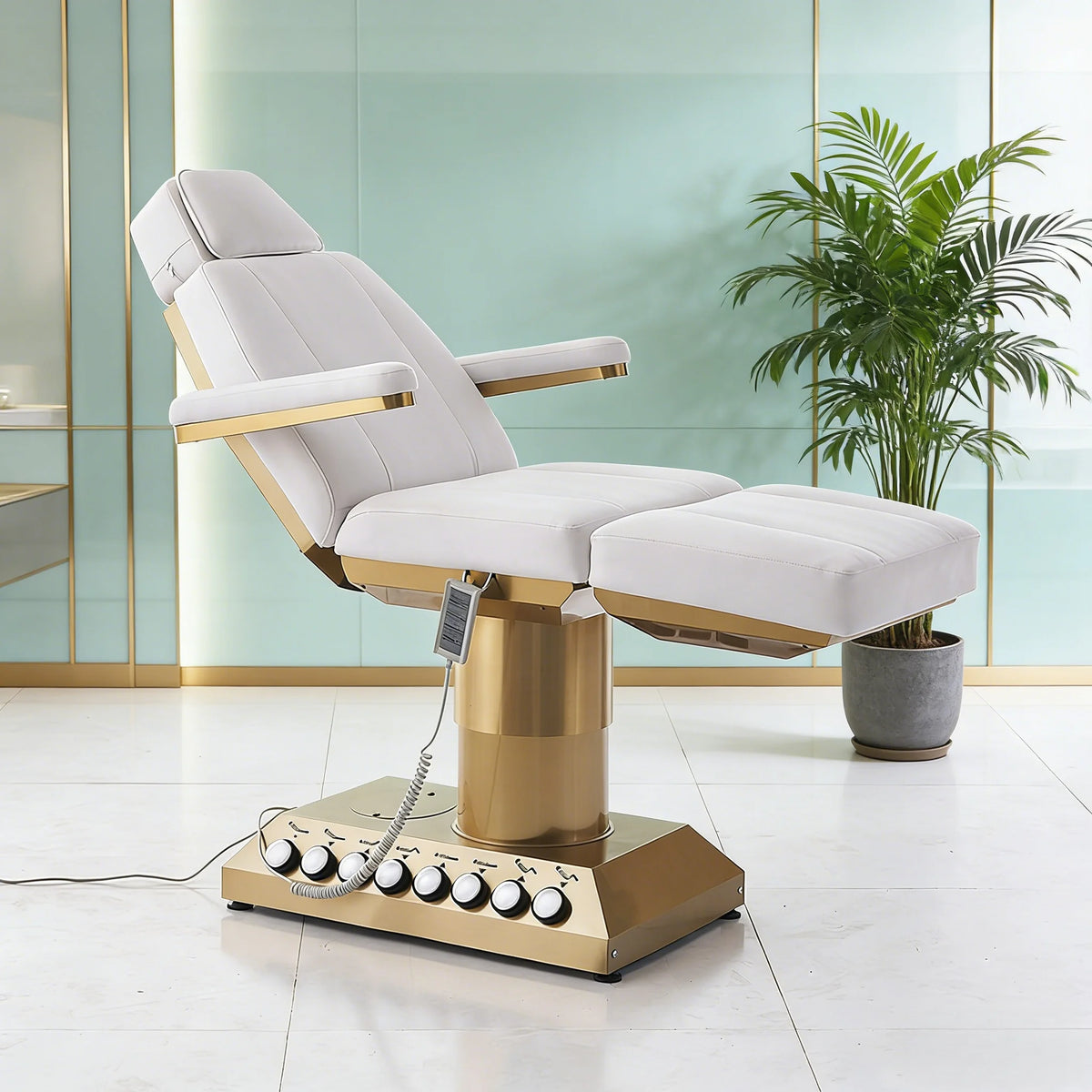 Height Adjustable Electric Beauty Chair Professional Salon Bed with Backrest & Legrest Adjustment MegaBDM