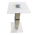 Modern Metal Pedestal Table Base Height Adjustable Pneumatic Gas Lifting for Dining/Kitchen Boat Marine Caravan RV Bathroom Use