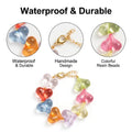 Trending Y2K Colorful Heart Shaped Acrylic Bead Bracelet Waterproof Handmade Aesthetic Boho Jewelry for Women Gift MegaBDM