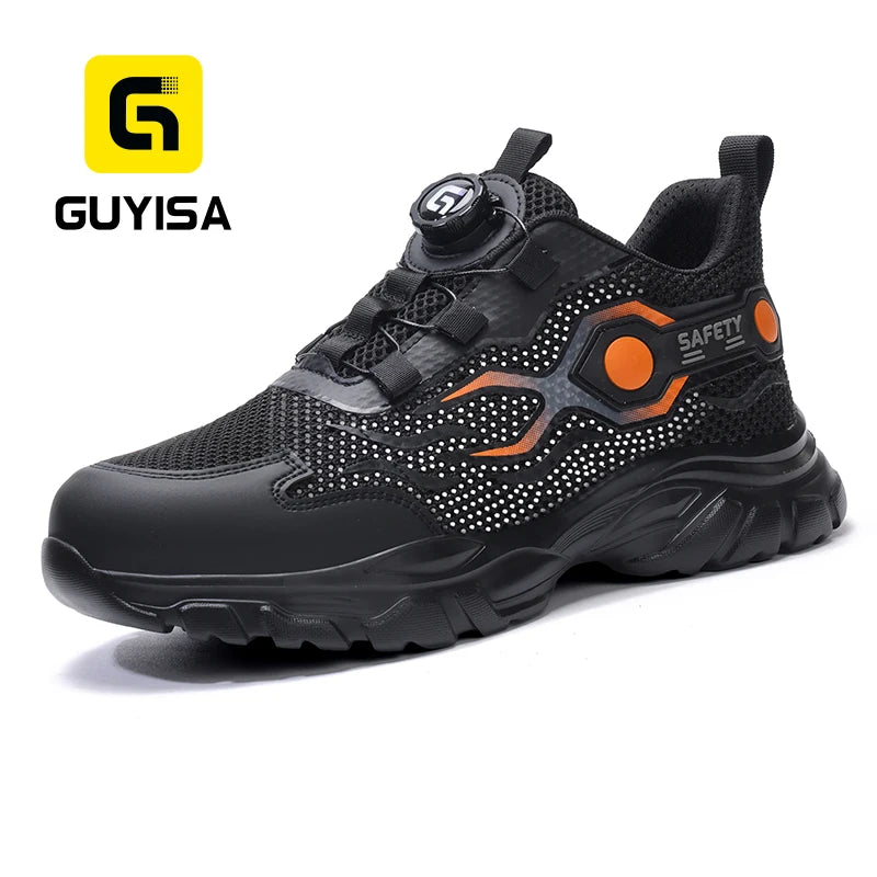 GUYISA Anti-static New Fashion Safety Shoes Microfiber Upper Waterproof Security Boots for Summer MegaBDM
