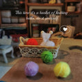 Doll House Simulation Miniature Mini Wool Ball Storage Basket Set Tailor Shop Shooting Scene Model Decor Gift 1/6 1/12