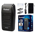 Kemei Rechargeable Cordless Shaver for Men Twin Blade Reciprocating Beard Razor Face Care Multifunction Strong Trimmer KM-1102